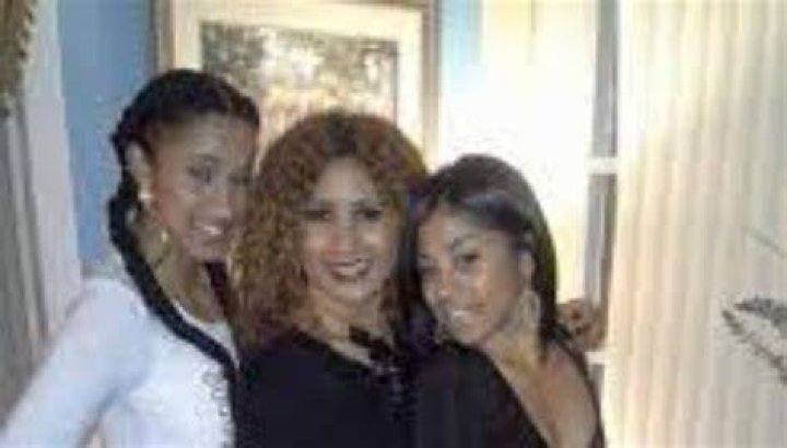 Clara Almanzar with her two precious daughters, Cardi B, and Hennessy Carolina.